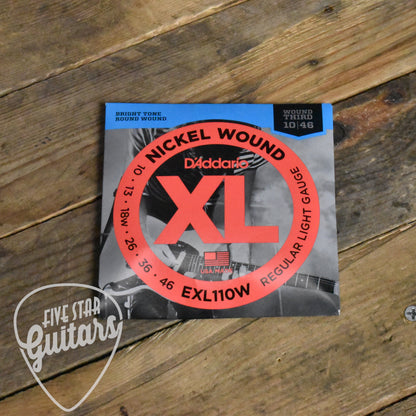 D'Addario EXL110W Nickel Wound Electric Guitar Strings 10-46