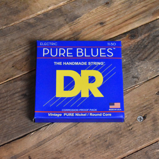 DR Pure Blues Pure Nickel Electric Guitar Strings PHR-11 Heavy 11-50