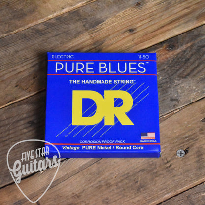 DR Pure Blues Pure Nickel Electric Guitar Strings PHR-11 Heavy 11-50