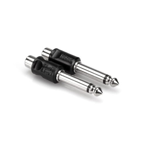 Hosa Adapters RCA to 1/4" TS (Set of 2) - GPR-101