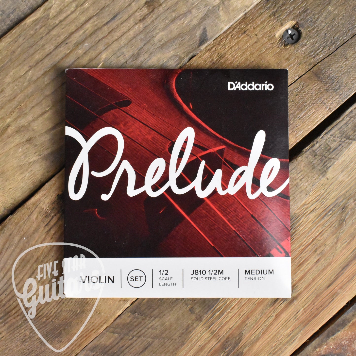 D'Addario Prelude Violin String Set Medium J810-1/2M 1/2 Medium