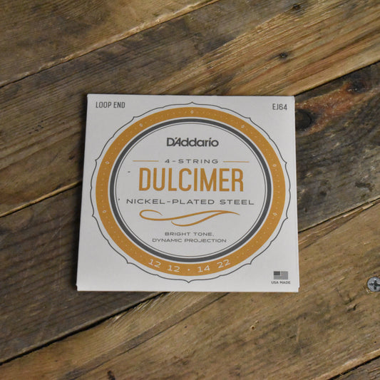 D'Addario EJ64 Nickel Plated Steel Dulcimer Strings 12-22