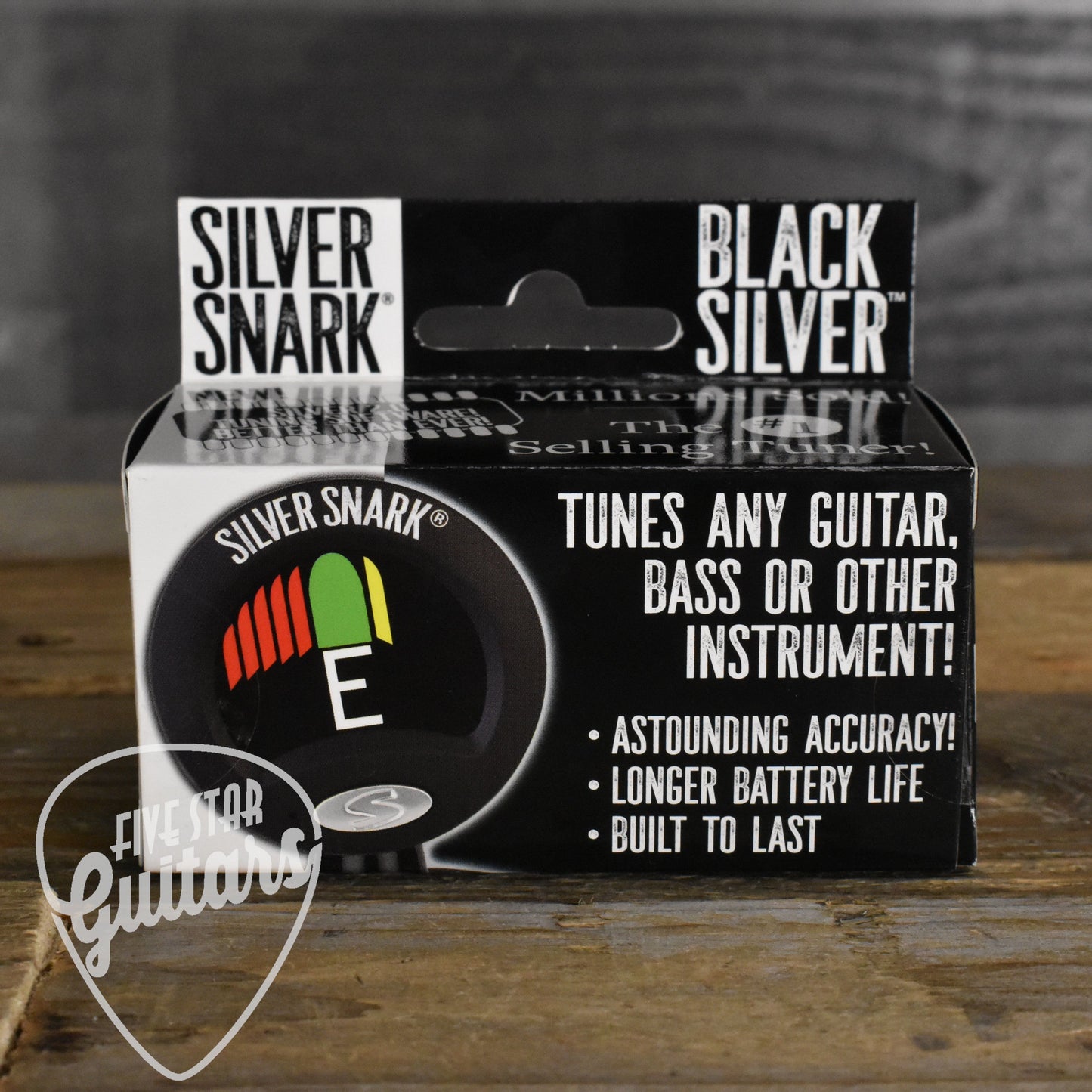 Snark Silver Clip On Chromatic Tuner - Black