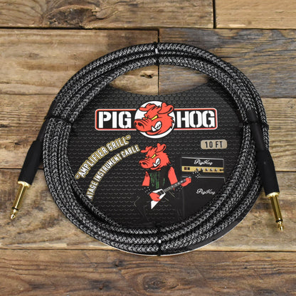 Pig Hog Straight to Straight Instrument Cable - 10ft  - Amplifier Grill