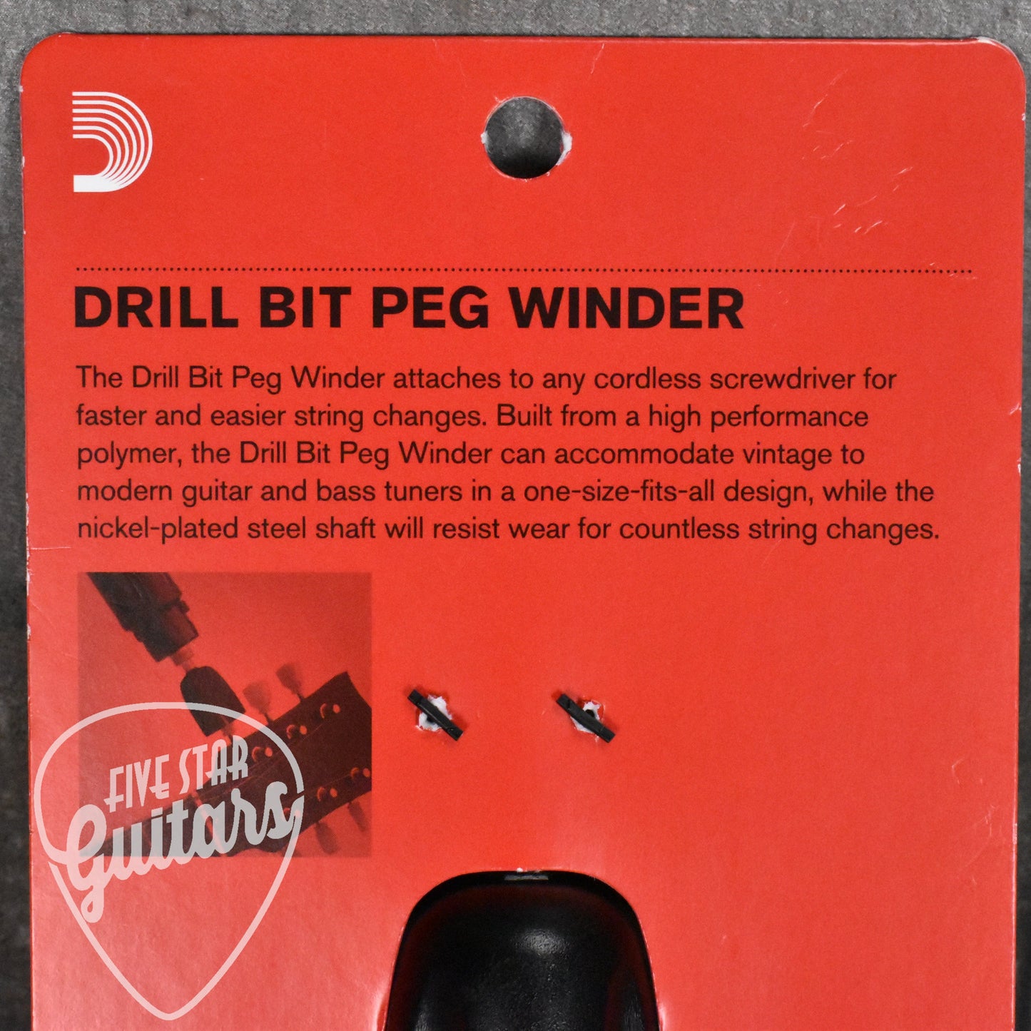 D'Addario Drill Bit Peg-Winder