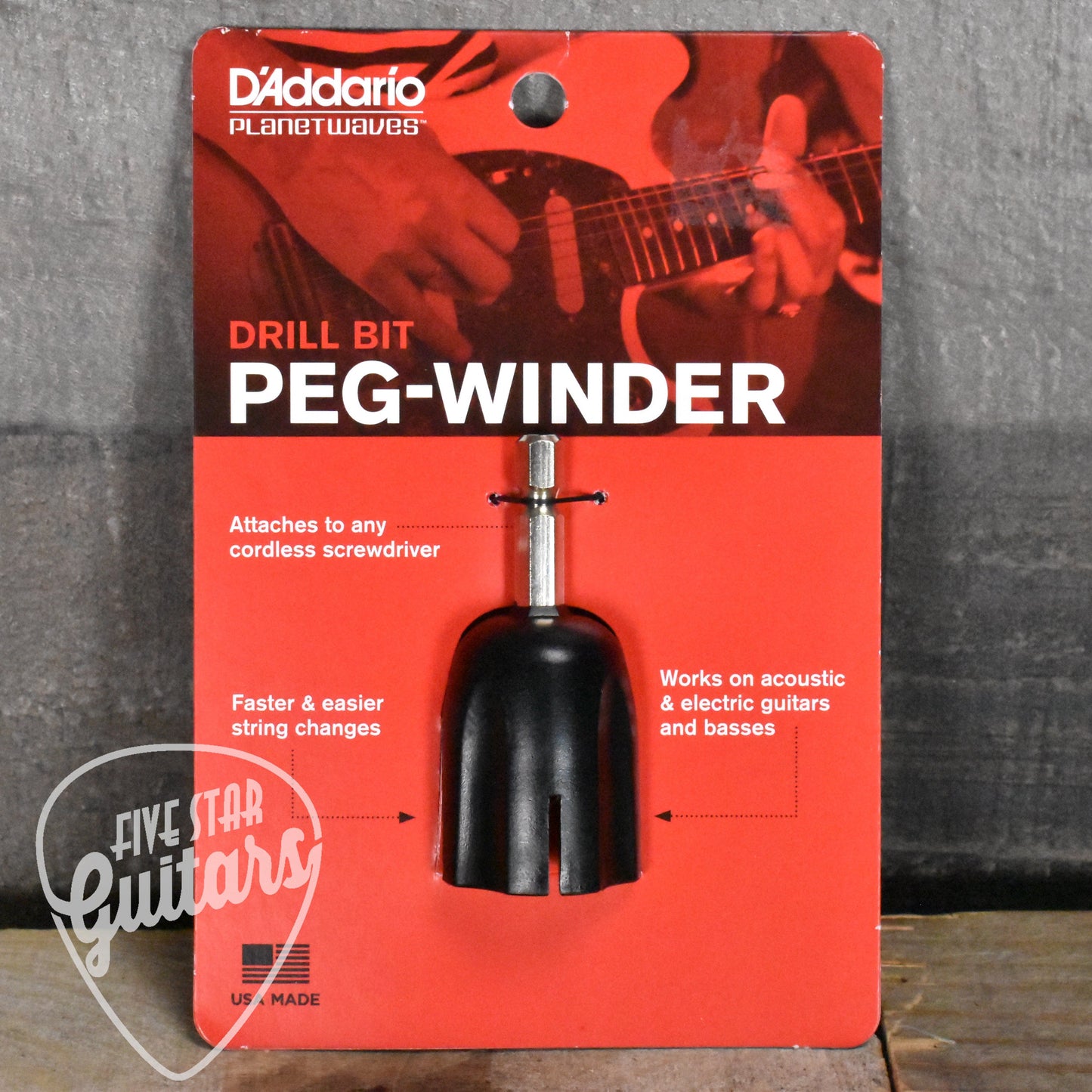 D'Addario Drill Bit Peg-Winder