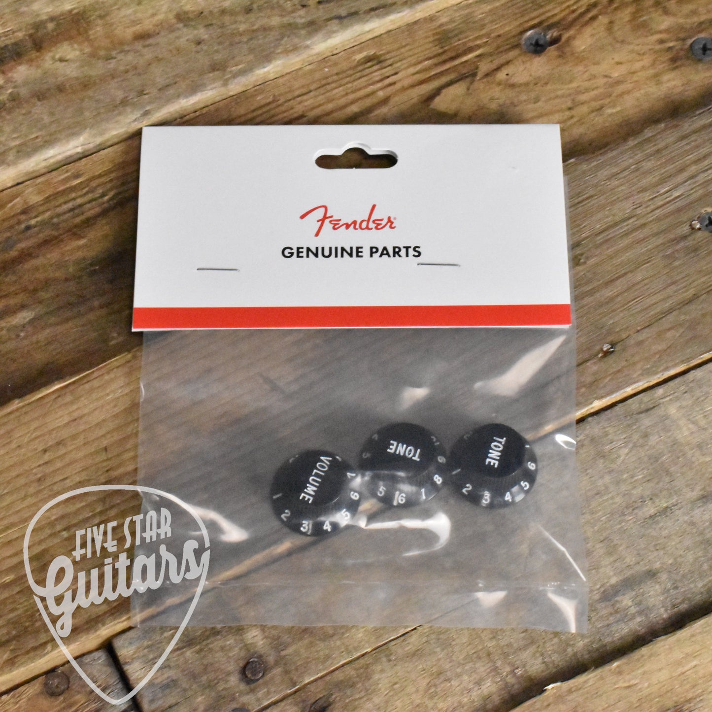 Fender Stratocaster Knob Set - Black