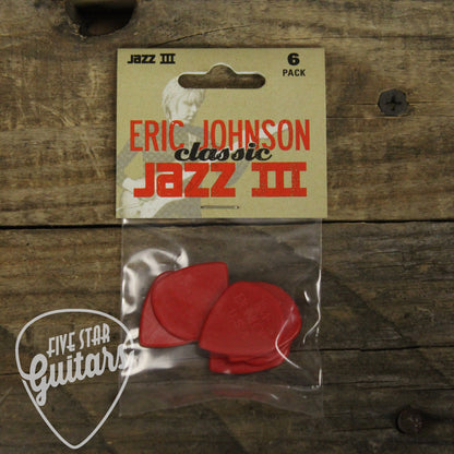 Dunlop Eric Johnson Jazz III Picks - 6 Pack - 47PEJ3N