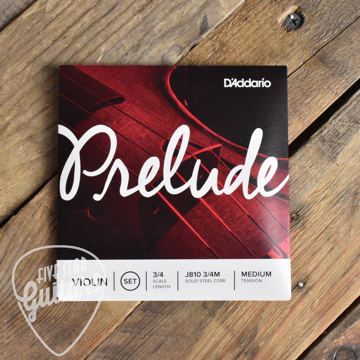 D'Addario Prelude Violin String Set J810-3/4M 3/4 Medium