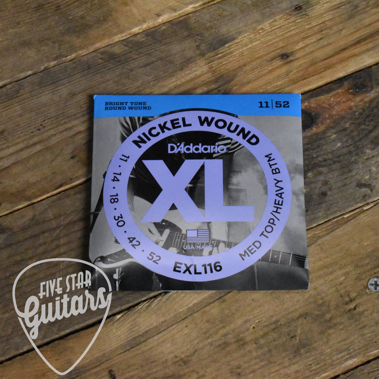 D'Addario EXL116 Hybrid Electric Guitar Strings 11-52