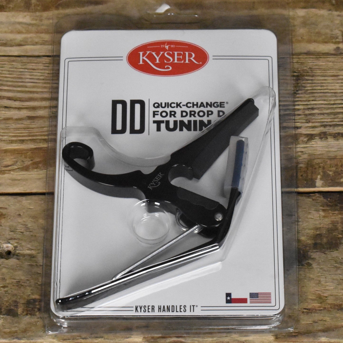 Kyser Quick Change Drop D Guitar Capo - Black - KGDB