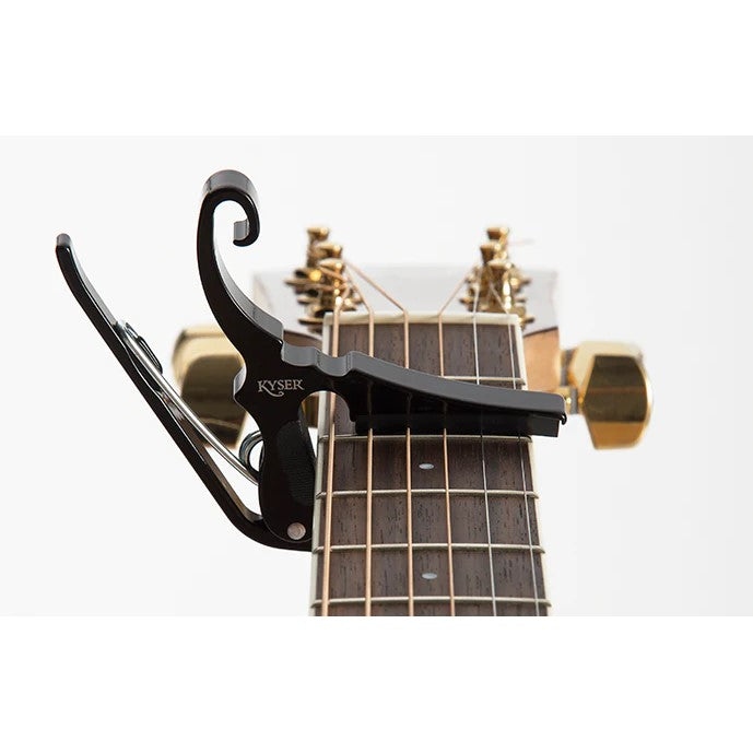 Kyser Quick Change Drop D Guitar Capo - Black - KGDB