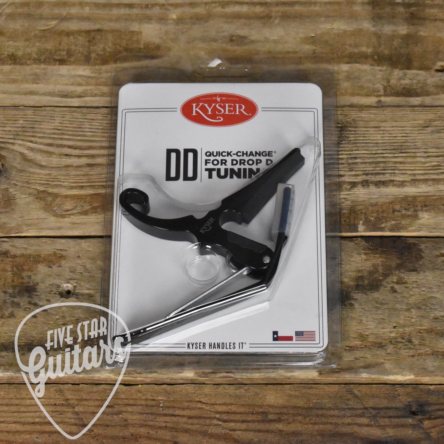 Kyser Quick Change Drop D Guitar Capo - Black - KGDB