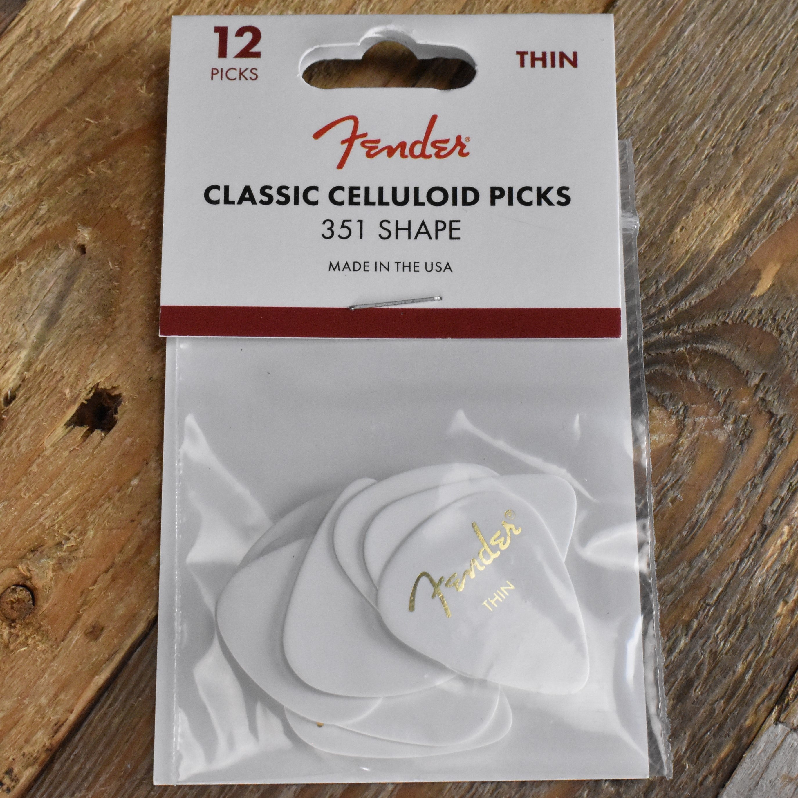 Fender Classic Celluloid 346 Medium Plettri Per Chitarra (12 Pezzi) Colore Shell, 198-0346-300-12 - Foto 2