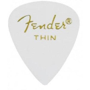 Fender 351 Picks White Thin 12 Pack