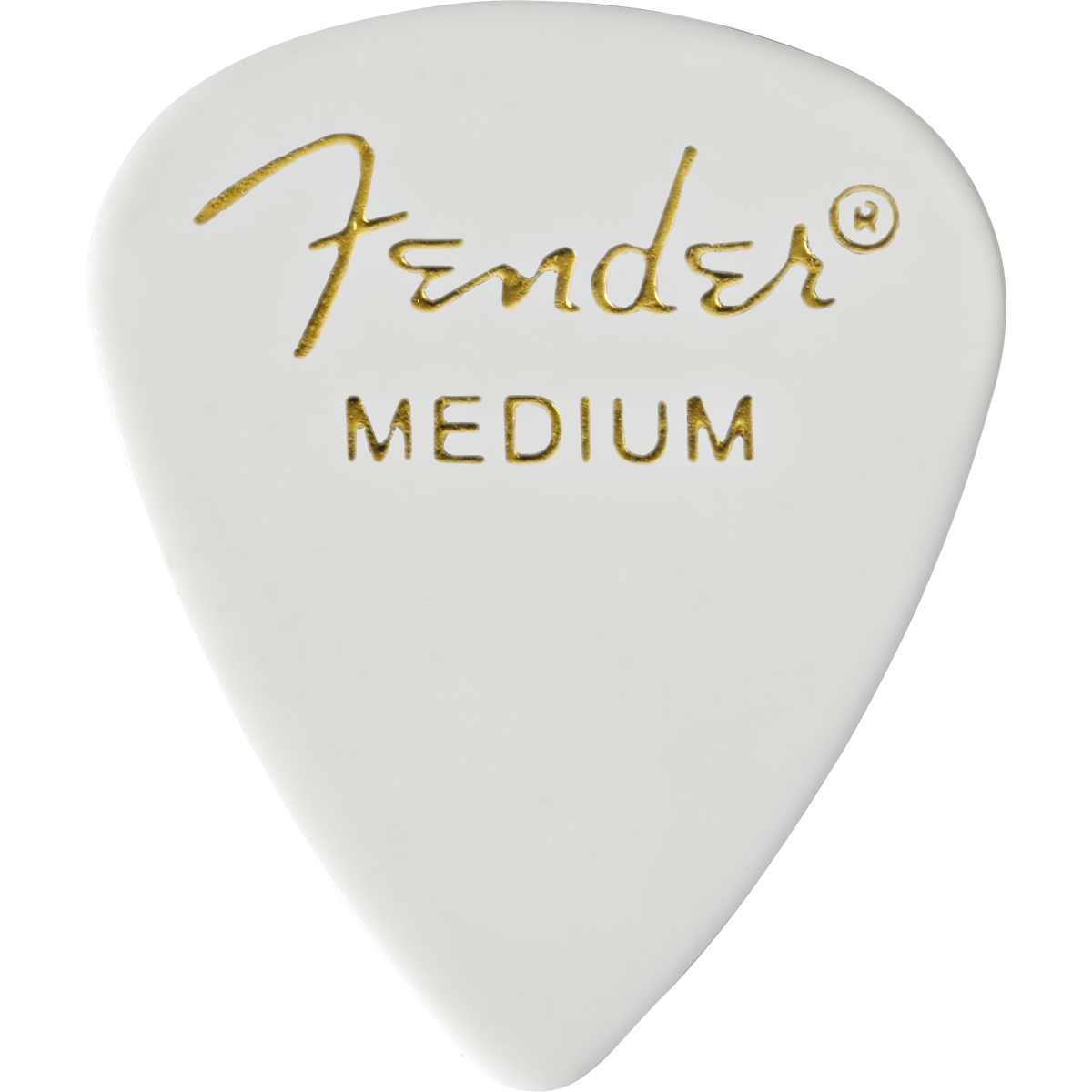 Fender Classic Celluloid 351 Shape .71mm Medium White Guitar Picks - 12 Pack