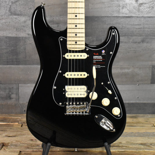 Fender American Performer Stratocaster HSS Maple Neck - Black with Gig Bag