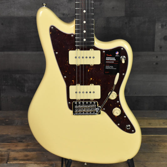 Fender  American Performer Jazzmaster Rosewood Fingerboard - Vintage White with Gig Bag