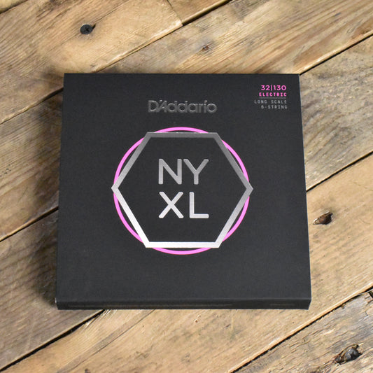 D'Addario NYXL32130 Nickel Wound 6-string Long Scale Bass Strings Regular Light 32-130