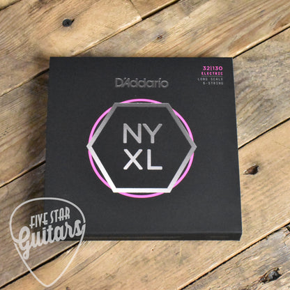 D'Addario NYXL32130 Nickel Wound 6-string Long Scale Bass Strings Regular Light 32-130