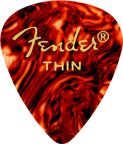 Fender Classic Celluloid Shell 351 Shape Thin Picks - 12 Pack