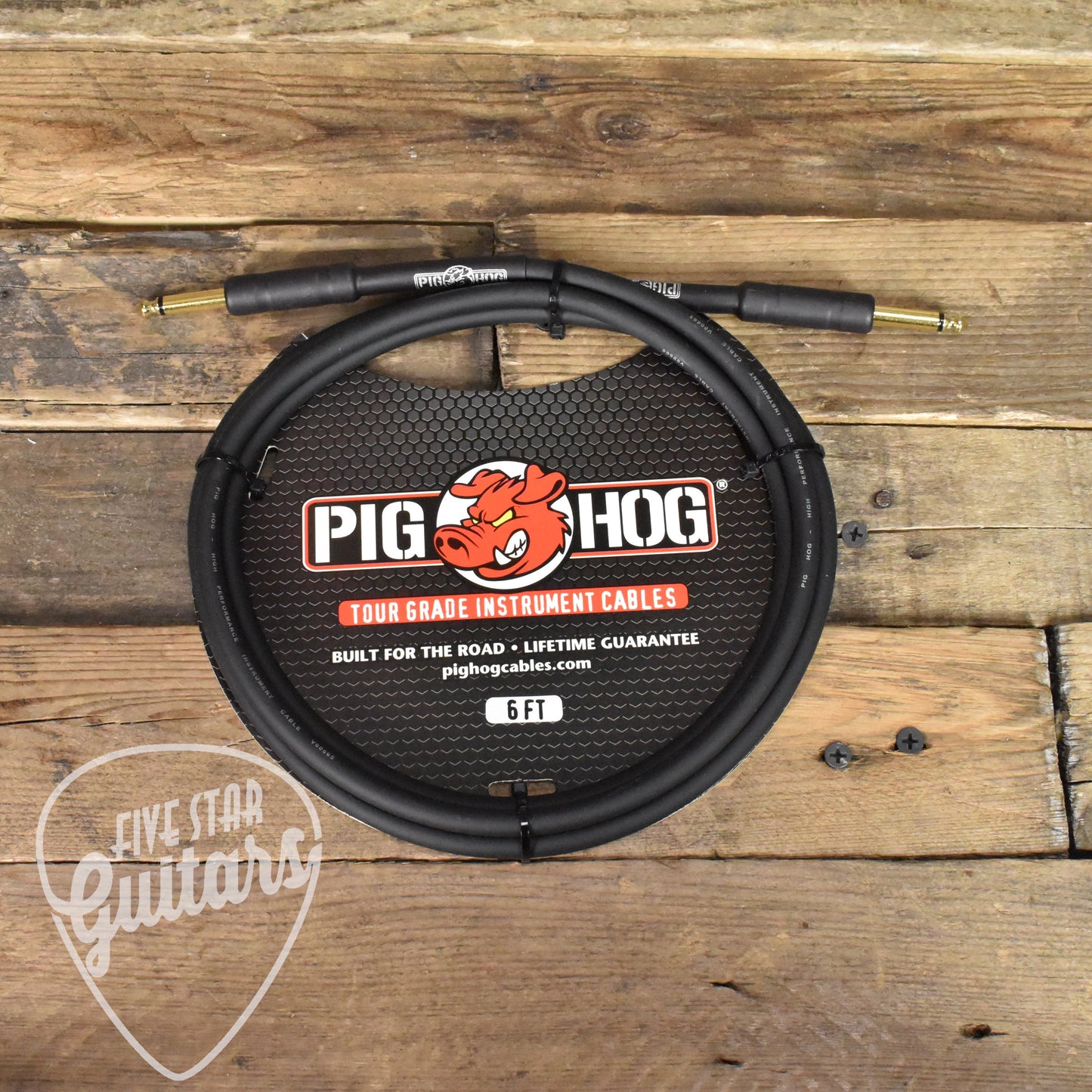 Pig Hog Straight to Straight Instrument Cable - 6ft