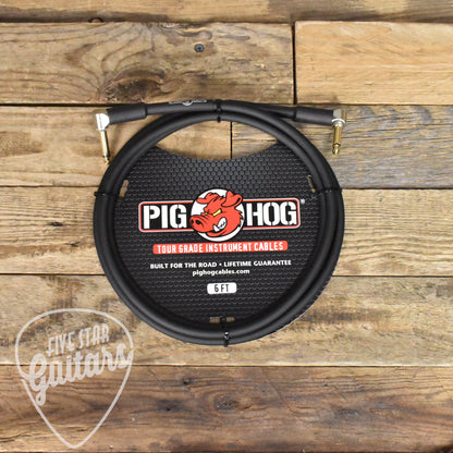 Pig Hog Right Angle to Right Angle Instrument Cable - 6ft