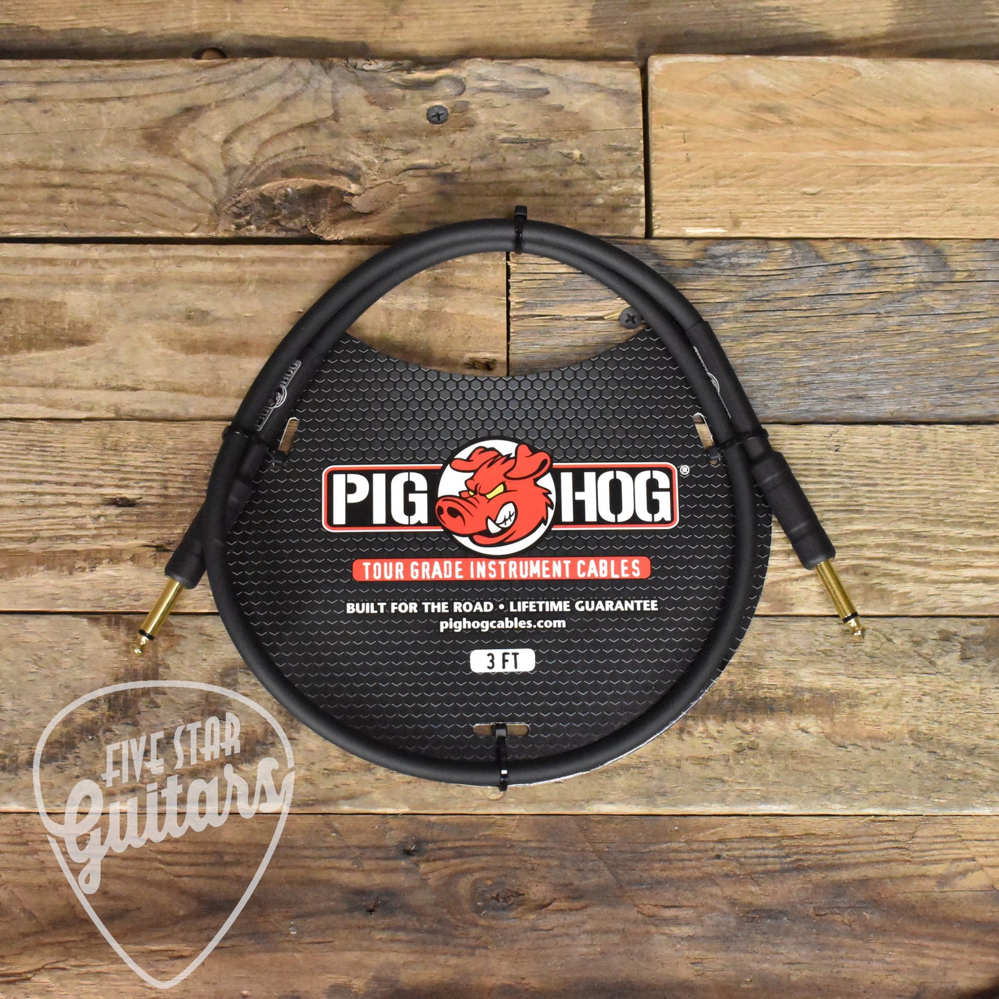 Pig Hog Straight to Straight Instrument Cable - 3ft