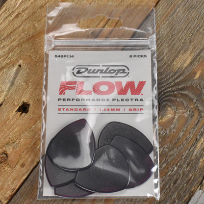 Dunlop Flow Standard 1.14mm Guitar Picks - 6 Pack - 549P114