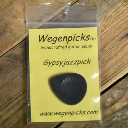 Wegenpicks 3.5mm Black Gypsy Jazz Pick Right-Handed Bevel - Single - GP350B