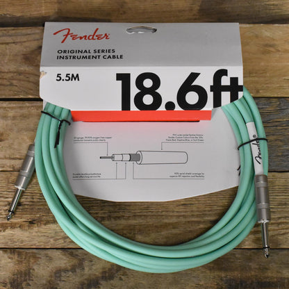 Fender 18.6'  Original Straight to Straight Instrument Cable - Surf Green