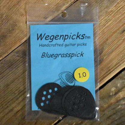 Wegenpicks 1.00mm Black Bluegrass Pick - 4 Pack - BG100B