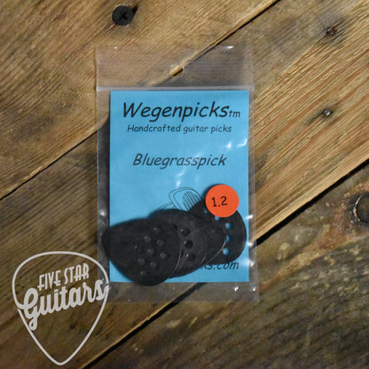 Wegenpicks 1.20mm Black Bluegrass Pick - 4 Pack - BG120B