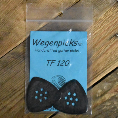 Wegenpicks 1.20mm Black Triangular Guitar Pick - 2 Pack - TF120B