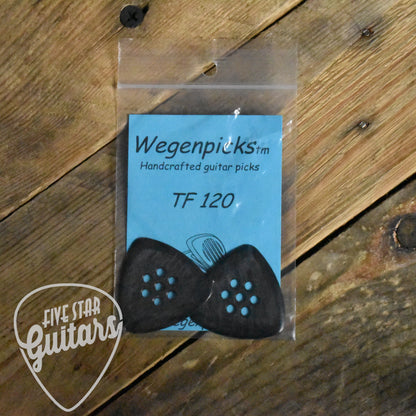 Wegenpicks 1.20mm Black Triangular Guitar Pick - 2 Pack - TF120B