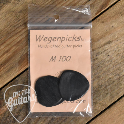 Wegenpicks 1.00mm Black Mandolin Pick - 2 Pack - M100B