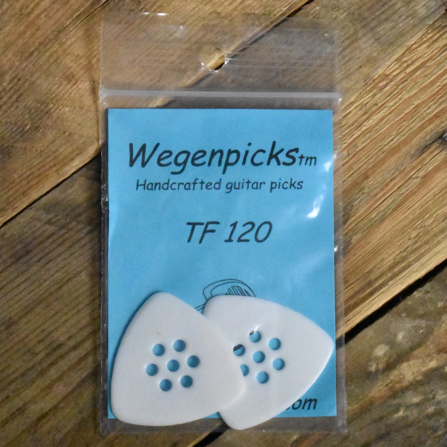 Wegenpicks 1.2mm White Triangular Guitar Pick - 2 Pack - TF120