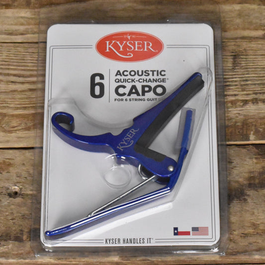 Kyser Quick Change Guitar Capo - Blue - KG6U