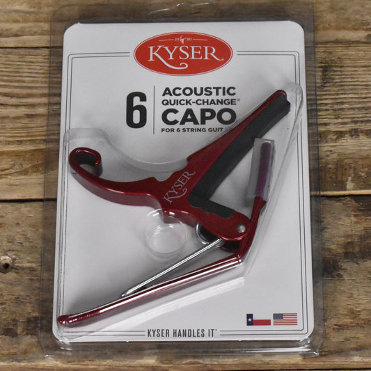 Kyser Quick Change Guitar Capo - Red - KG6R