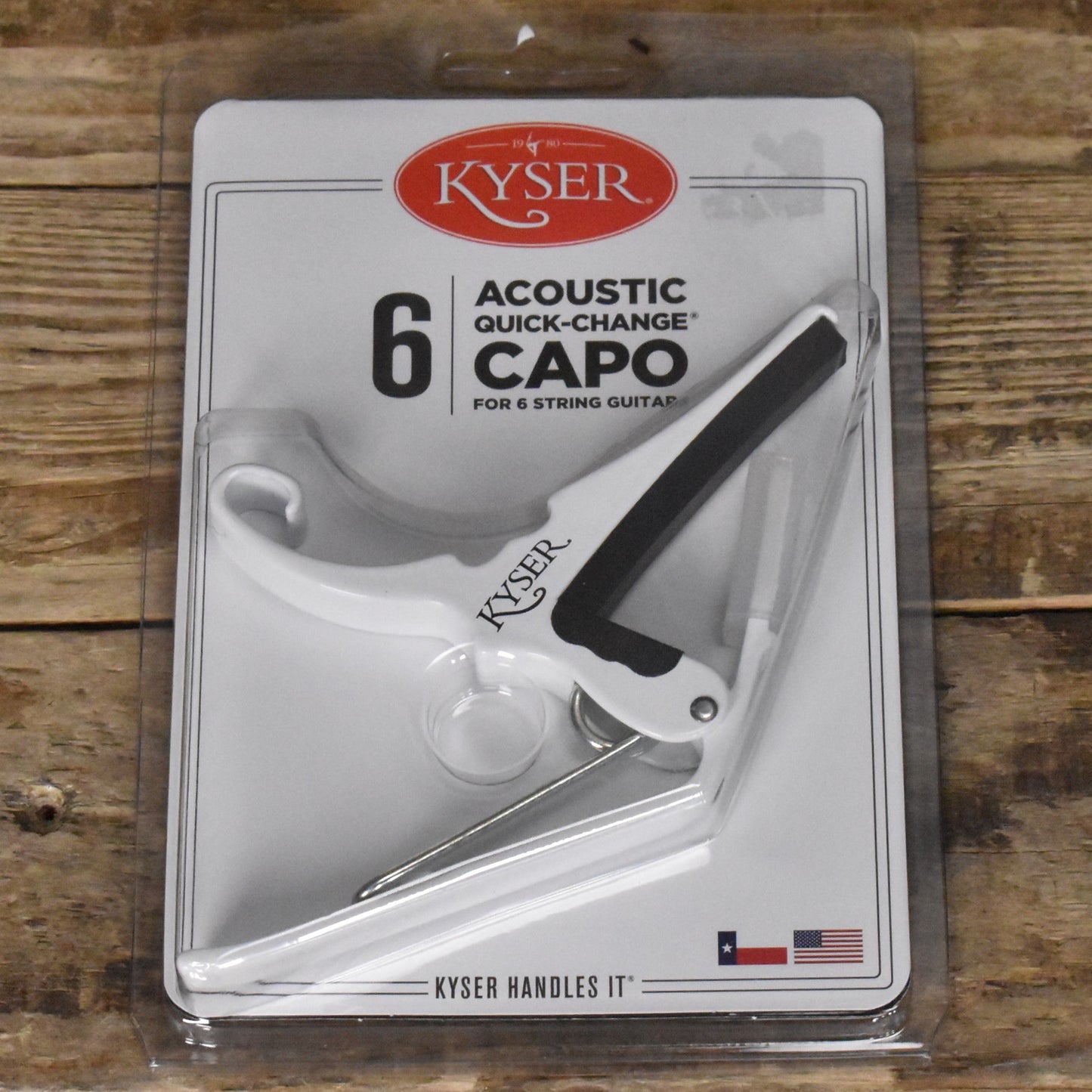 Kyser Quick Change Guitar Capo - White - KG6W