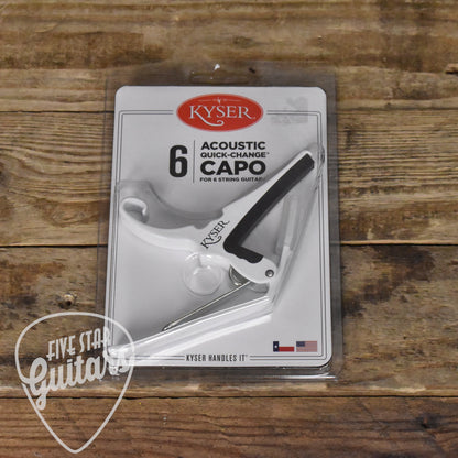 Kyser Quick Change Guitar Capo - White - KG6W