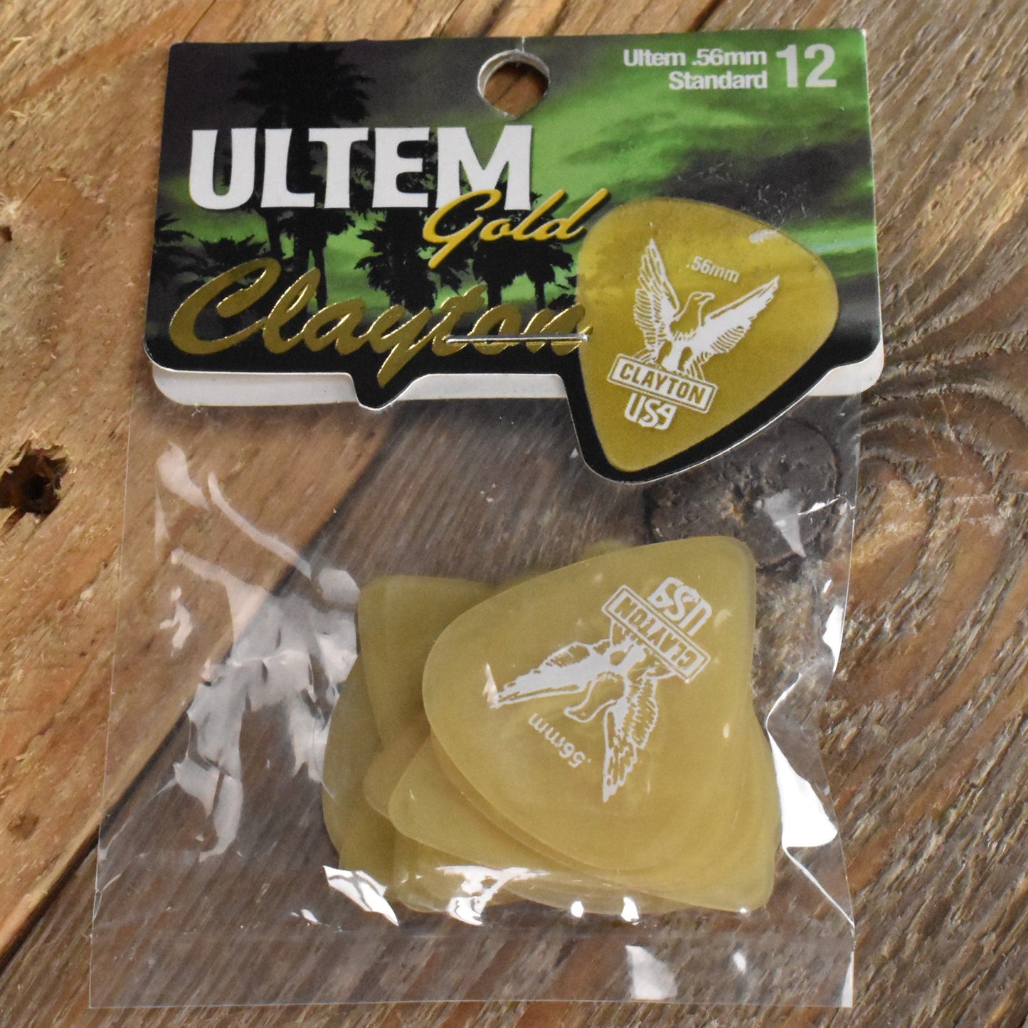 Clayton Ultem Standard .56mm Guitar Picks - 12 Pack - US56