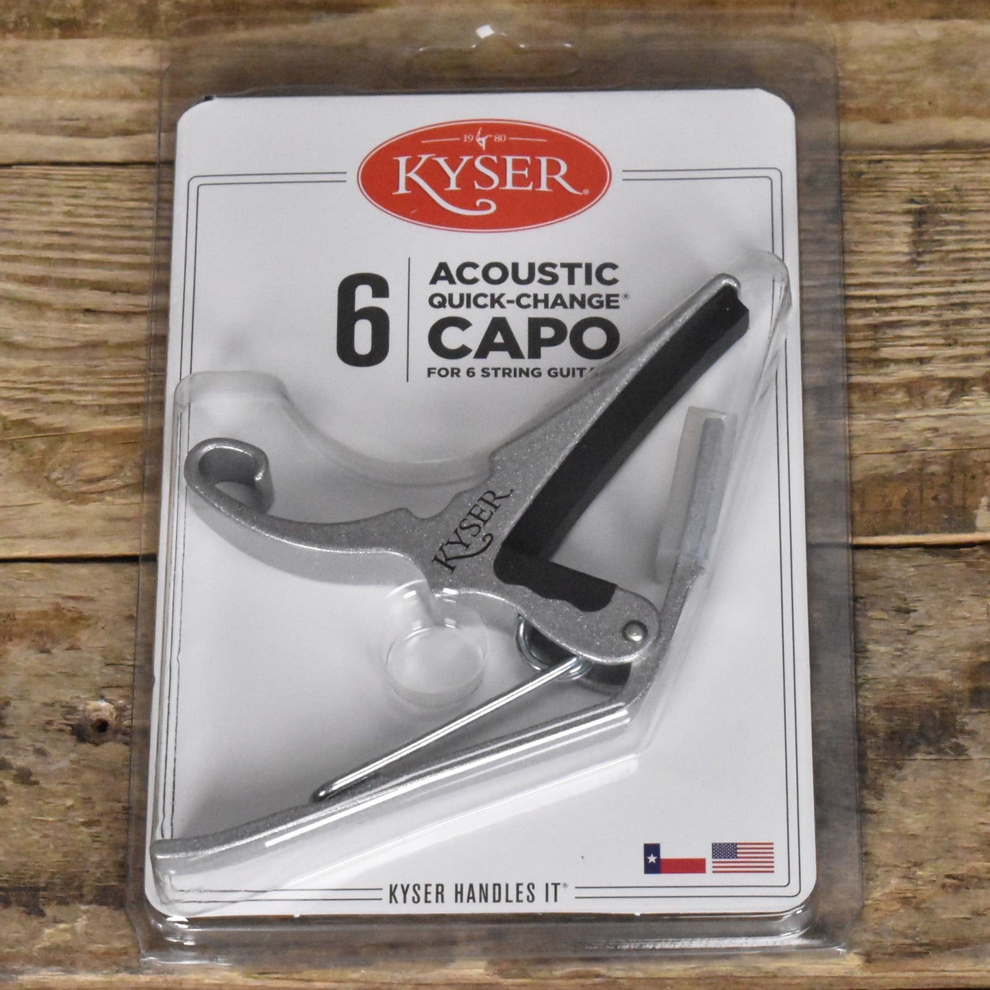 Kyser Quick Change Guitar Capo - Silver - KG6S