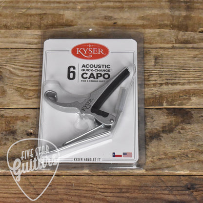 Kyser Quick Change Guitar Capo - Silver - KG6S