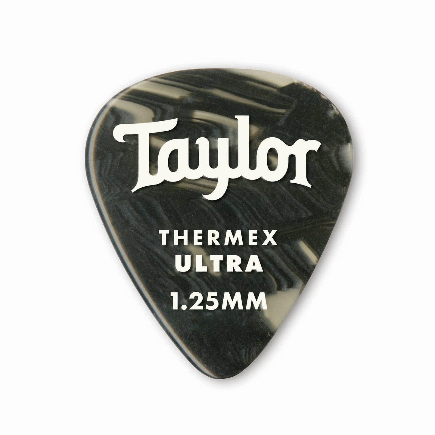 Taylor Premium Thermex Ultra 351 Shape 1.25mm Black Onyx Guitar Picks - 6 Pack