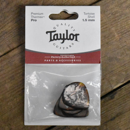 Taylor Premium Thermex Pro 651 Shape 1.5mm Tortoise Shell Guitar Picks - 6 Pack