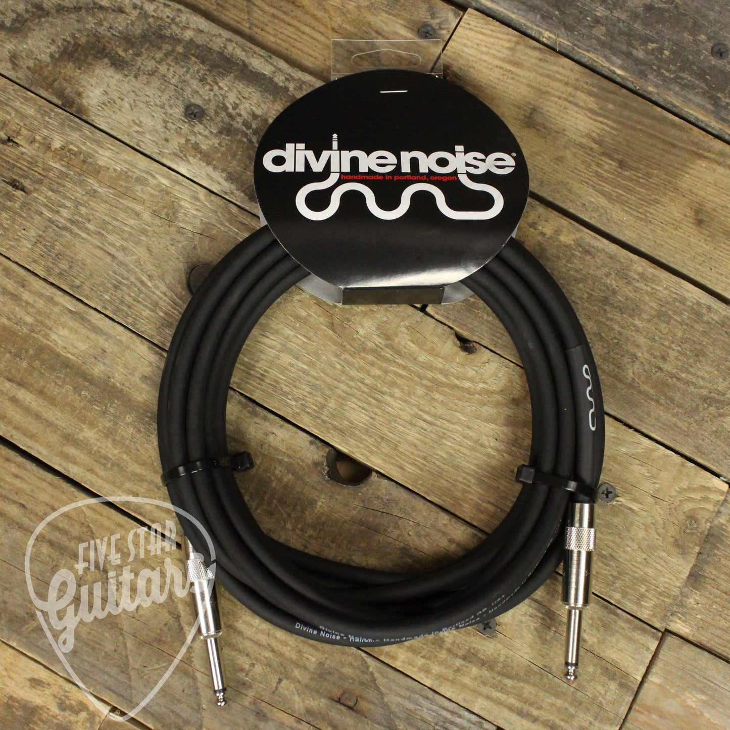 Divine Noise Straight to Straight 20ft Instrument Cable - Black