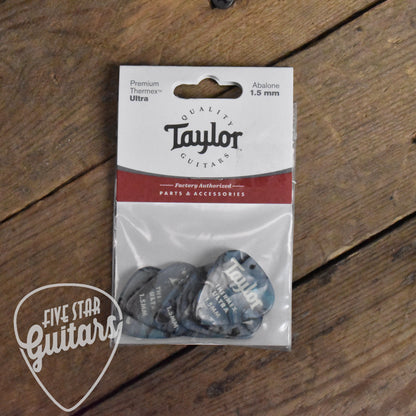 Taylor Premium Thermex Ultra 351 Shape 1.5mm Abalone Guitar Picks - 6Pk