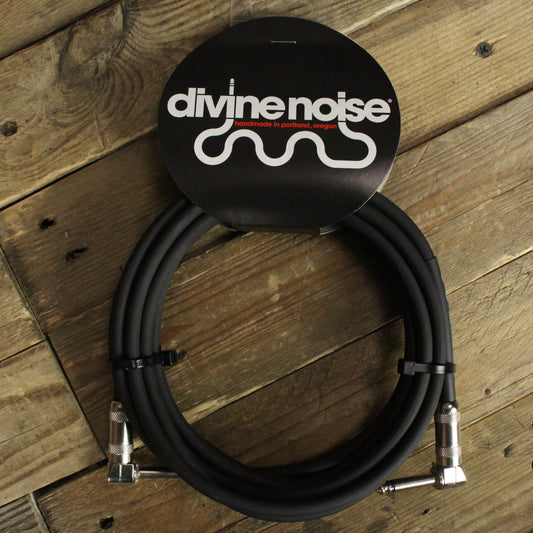 Divine Noise 15ft Cable - Right Angle to Right Angle - Black