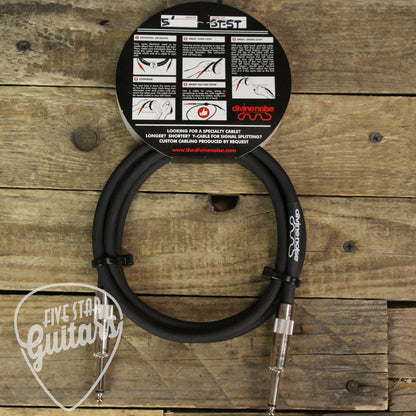 Divine Noise Straight to Straight 5ft Instrument Cable - Black